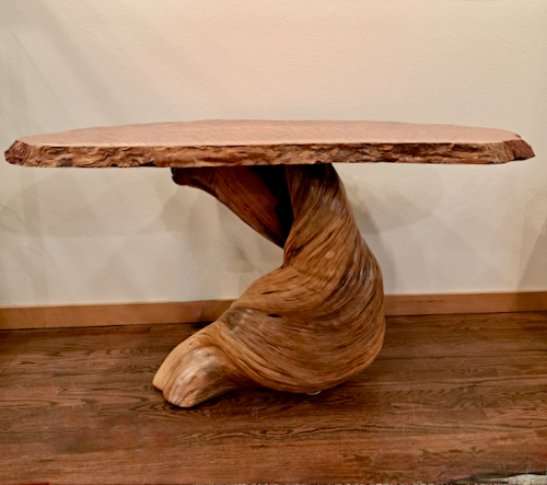 Click to view detail for JW-270 Table Striped Tiger Redwood & Juniper $5000